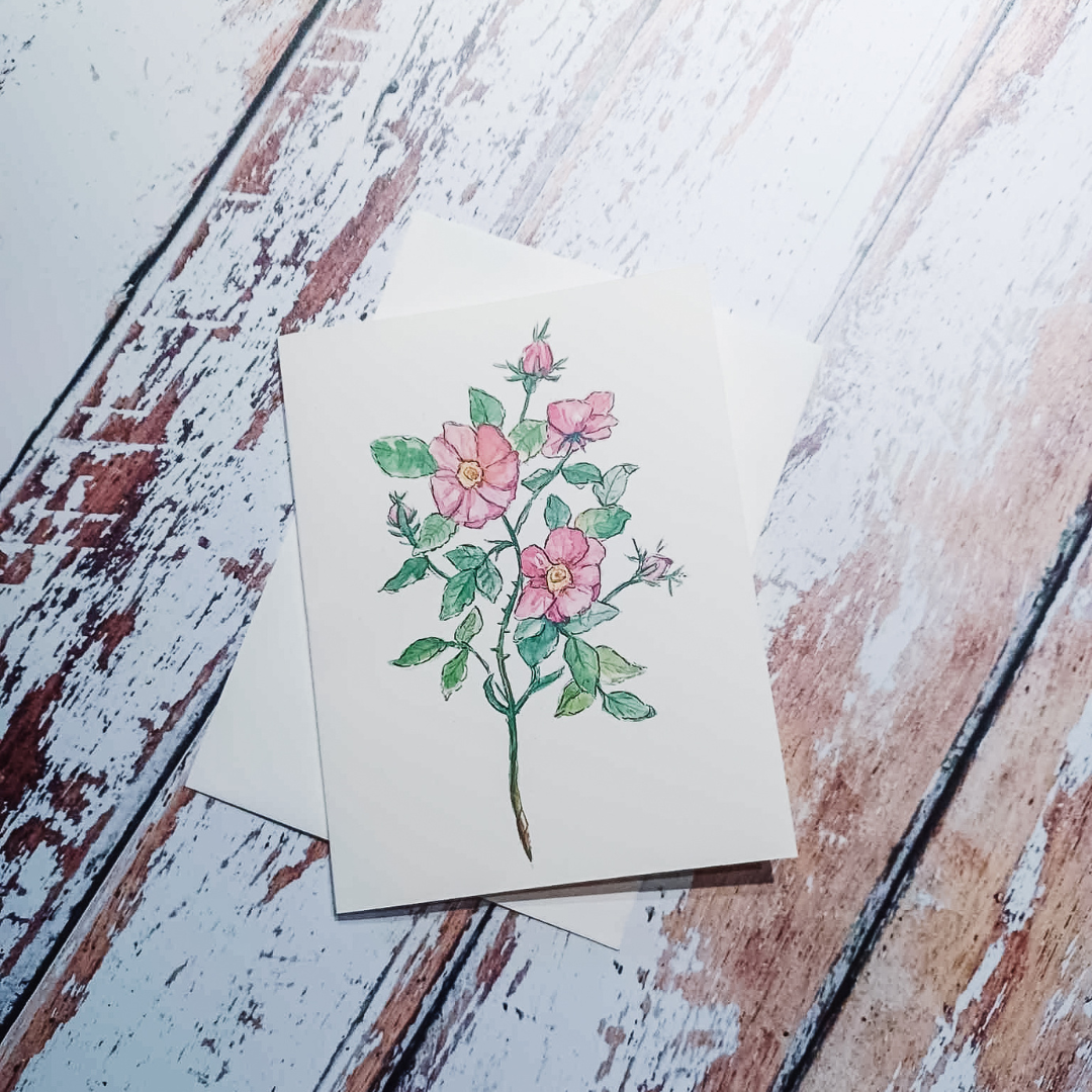 Greeting Card: Rose