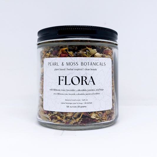 FLORA: The Botanical Facial Steam + Bath Tea