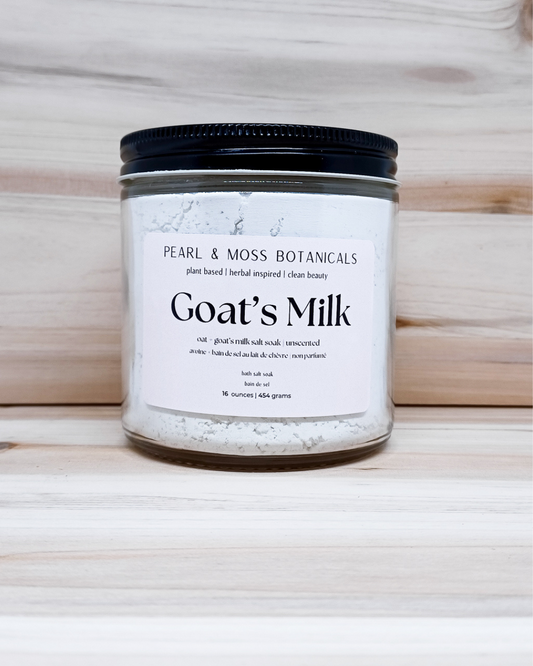 Goat's Milk & Oatmeal Salt Soak (16 OZ)
