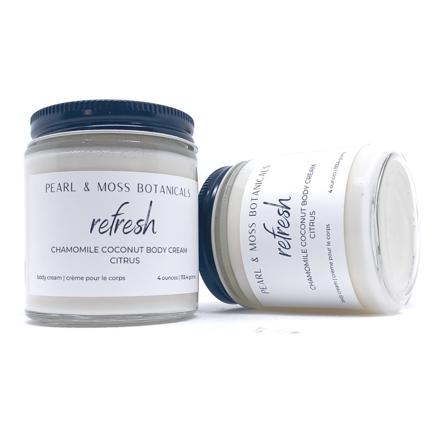REFRESH: Light and citrusy, REFRESH is a blend of pink grapefruit, bergamot and sweet orange essential oils. Light and smooth, the Chamomile Coconut Body Cream is softening and conditioning for the skin, with extra soothing effects from chamomile extract. Rich and luxurious, tucuma and babassu butter shine in this body cream, bringing a velvety smooth finish to your skin, while providing delicious hydration to your skin, courtesy of coconut water.