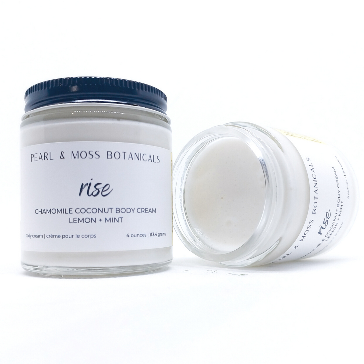RISE: Bright and energizing, RISE is a blend of peppermint and lemongrass essential oils. Light and smooth, the Chamomile Coconut Body Cream is softening and conditioning for the skin, with extra soothing effects from chamomile extract. Rich and luxurious, tucuma and babassu butter shine in this body cream, bringing a velvety smooth finish to your skin, while providing delicious hydration to your skin, courtesy of coconut water.