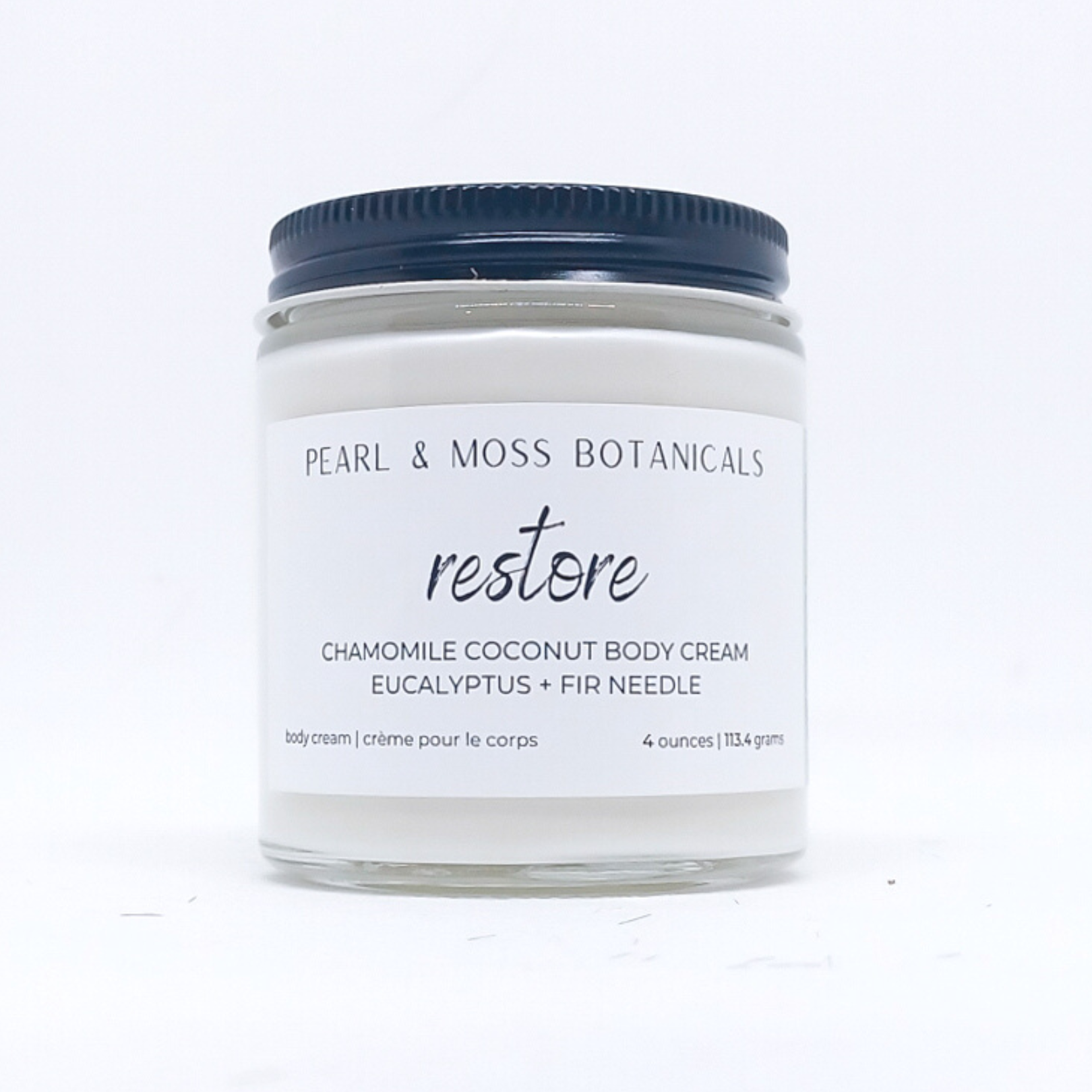 RESTORE: Fresh, woodsy and medicinal, the RESTORE blend features essential oils of fir needle and eucalyptus.  Light and smooth, the Chamomile Coconut Body Cream is softening and conditioning for the skin, with extra soothing effects from chamomile extract. Rich and luxurious, tucuma and babassu butter shine in this body cream, bringing a velvety smooth finish to your skin, while providing delicious hydration to your skin, courtesy of coconut water.
