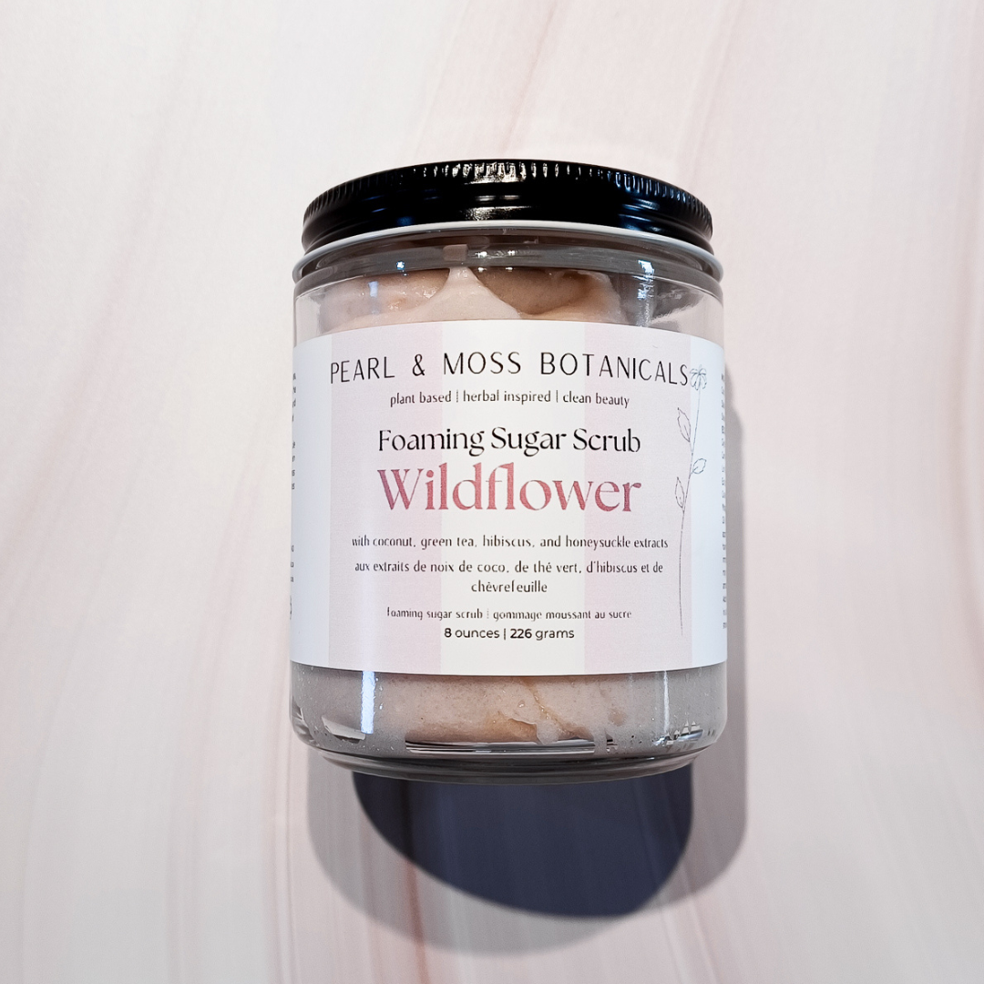 Foaming Sugar Scrub: Wildflower