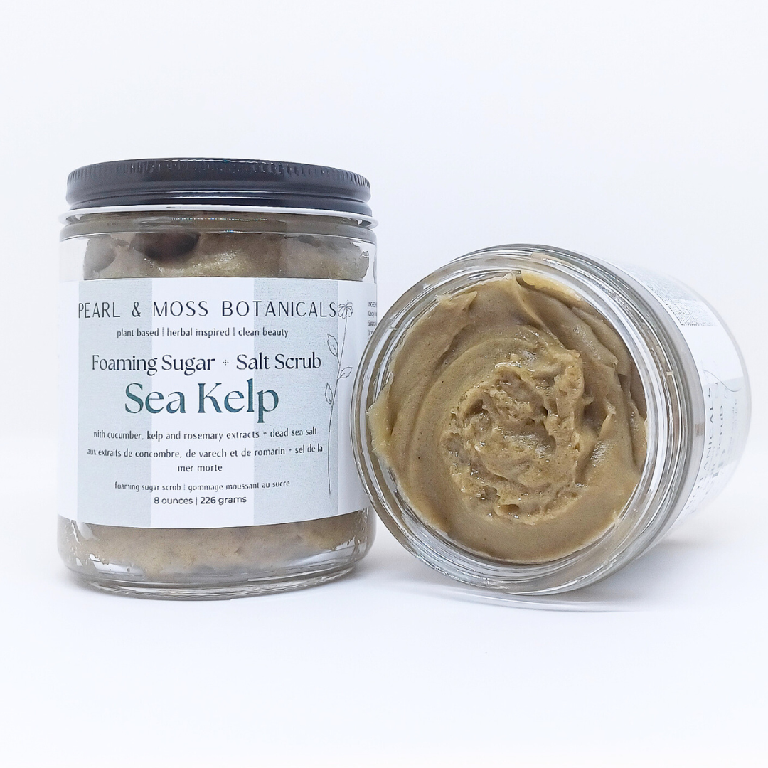 Foaming Sugar Scrub: Sea Kelp + Dead Sea Salt