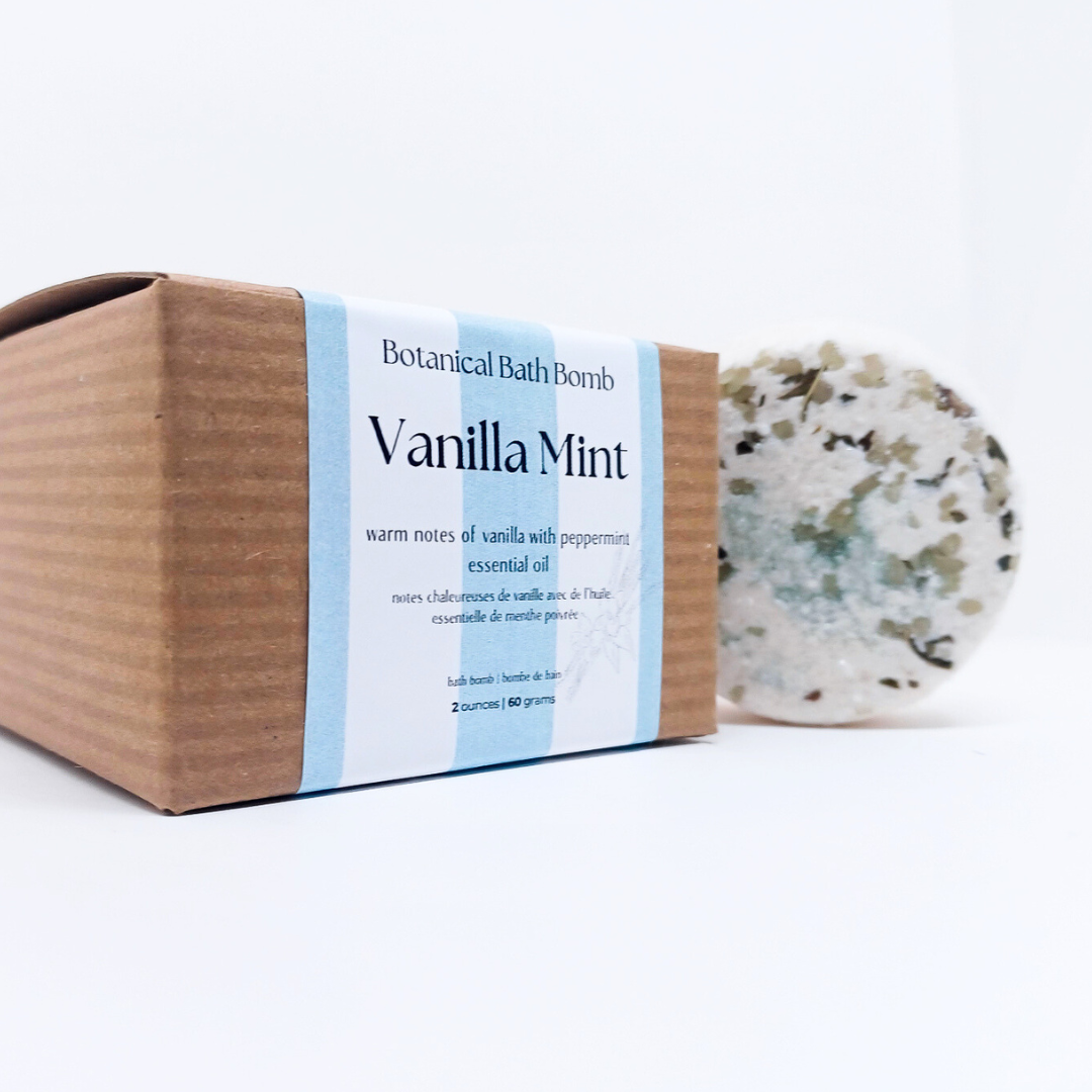 FW24 Seasonal Botanical Bath Bomb - Vanilla Mint