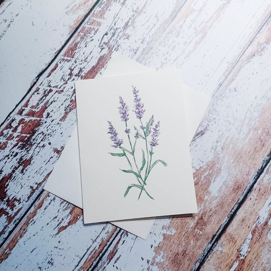 Greeting Card: Lavender